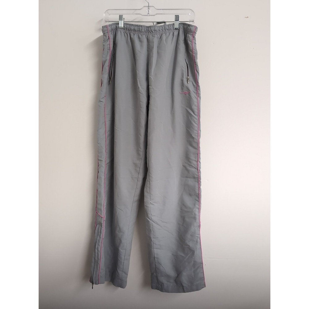 Cheetah Jogging Pants Womens L 80/90s‎ Pink Gray Vintage Mervyns Pockets Workout